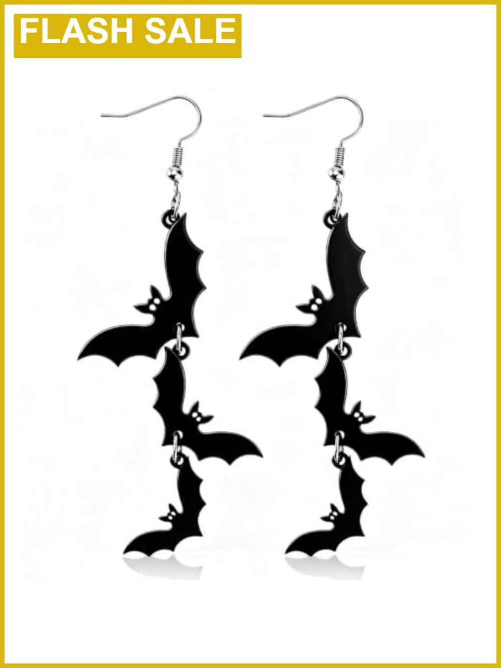 Acrylic Halloween Dangle Earrings Skull Bat Ghost Drop